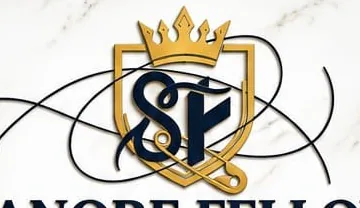 The client's original sketch: a crowned SF crest tangled with curling lines